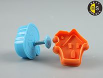 4 Pieces Food Grade Custom Plastic Cookie Stamp