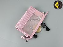 Custom Logo Clear Makeup Brush Bag Wholesale Mesh Cosmetic Bags 