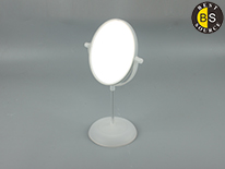 Makeup Table Stand Plastic Frame Cosmetic Oval Mirror 