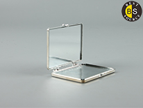 Portable Travel Beauty Blank Folding Compact Mirror Metal 